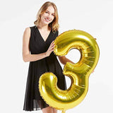 40Inch Gold Foil 93 Helium Jumbo Digital Number Balloons, 93Th Birthda