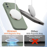 iPhone 12 Silicone Case with Screen Protector and Camera Protection 6.1 Blue