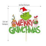 Merry Christmas Cake Topper Christmas Birthday Decorations Whoville Decorations Party Supplies