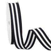 Black And White Striped Grosgrain Ribbon,7/8-Inch X10-Yard,Use For Gif