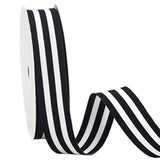 Black And White Striped Grosgrain Ribbon,7/8-Inch X10-Yard,Use For Gif