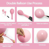 Pastel Balloons Garland Kit Coral Pink Teal Blue Balloons Double Stuffed Light Green Orange Gold Metallic Latex Arch For Tropical Hawaii Luau Birthday Baby Shower Wedding Party Decorations