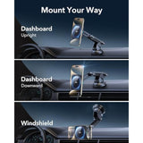 MagSafe Car Mount Charger - Magnetic Wireless, 360° Rotation, Fast Charging