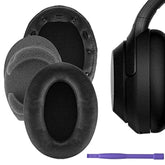 Wh-1000Xm3 Ear Cushions Replacement Noise Isolation Ear Pads Compatible With Sony Wh1000Xm3 Wireless Noise Canceling Over-Ear Headphones- Added Thickness & Plastic Stick(Black)