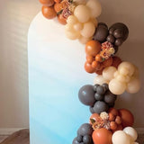 50pcs Fall Balloons Orange Gold Brown Yellow Red Confetti for Thanksgiving Party Decor