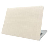 Beige Woven Fabric Design For Macbook Pro 16 Inch Case 2023 2021 Model A2991 A2780 A2485 M3 M2 M1 Pro/Max Chip