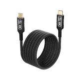Long Usb C To Usb C Cable 10Ft/3 M Compatible With Thunderbolt 4/3,Usb4 Cable 40Gbps Data,Type C 240W Fast Charging,8K/4K Hd Video For Monitor,Usbc Male To Male Apply To Laptop,Hub,Tablet,Smartphone.