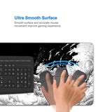 Japanese Samurai Sword Extended Mouse Pad, Black And White Anime Extended Gaming Mouse Pad Mat With Stitched Edge Non-Slip Base Big Mouse Pad, Office Computer Keyboard Laptop Home, 31.5”X11.8”