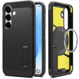 Tough Armor MagFit Case for Galaxy S25 with Kickstand & Fast Wireless Charging - Black