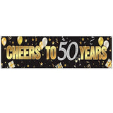 Happy Birthday Banner Sign Gold Glitter Party Decoration Supplies Anni