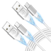 Usb C Cable 10Ft 2Pack,3.1A Type C Charger Fast Charging Cord Braided Long Usb A To Usb C Cable For Samsung Galaxy A03S A12 A13 A14 A15 5G A32 A35 A53 A71 S20 S21 S22 S23 S24 Z Filp 6, Android Phone