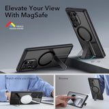 Esr For Samsung Galaxy S24 Ultra Magsafe Case With Kickstand, Wireless Charging Compatible With Magnetic, 3 Stand Modes, -Grade Protection, Shockproof Case Slim Fit For S24 Ultra, Black