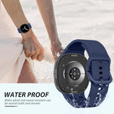 Silicone Bands for Samsung Galaxy Watch 8 Band 40mm 44mm Women Men, No Gap Soft Sport Replacement Strap for Samsung Galaxy Watch 8 Classic Band 46mm