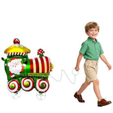 Walking Christmas Balloons, Self-Standing Foil Balloons For Christmas Party Decorations, New Year, Birthday Party Supplies