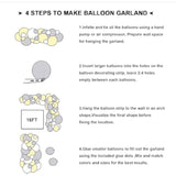 Black Gold Balloon Arch Kit 102pcs Confetti Balloons for Party Decorations