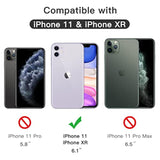 JETech Full Coverage Screen Protector for iPhone 11/XR 6.1-Inch, Black Edge, Tempered Glass Film with Easy Installation Tool, Case-Friendly, HD Clear, 3-Pack