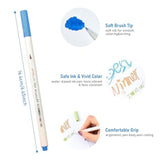 Metallic Brush Markers,15 Colors Metallic Marker Pens, Brush Tip Art Pen For Black Paper Ceramic Diy Album Adult Colouring Book Scrapbook Craft Supplies Christmas