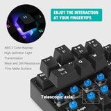 Wireless/Wired Mechanical Keyboard, Compact Full Keys Programmable Gaming/Offi