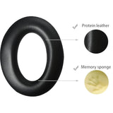 Hd380 Replacement Ear Pads Compatible With Sennheiser Hd380 Hd380Pro Pxc350 Pc350Se Headphones, Earpads Cushions With Protein Leather And Memory Foam (Black)