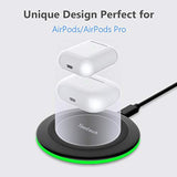 2-Pack 10W Wireless Charging Pad Fast Charge for iPhone, Samsung, AirPods Pro 2