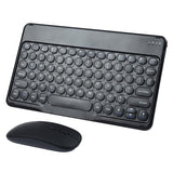 Bluetooth Keyboard And Mouse Combo,Rechargeable Keyboard Mouse Combo,Ultra-Slim Portable Compact Wireless Mouse Keyboard Set For Ipad/Ipad Pro/Ipad Mini/Ipad Air Mac Os,Android Windows Ios(Black)