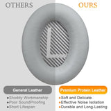 Ear Pads Cushions Replacement, Earpads For Bose Quietcomfort 35 (Qc35) And Quiet Comfort 35 Ii (Qc35 Ii) Over-Ear Headphones, Softer Leather, Noise Isolation Foam - Pl Silver