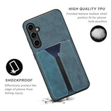 Case For Samsung Galaxy S25 Fe, Pu Leather Wallet Case With Credit Card Slot Holder Ultra Slim Protector Case For Samsung Galaxy S25 Fe 5G (Blue)