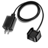 Fast Wall Charger for Fitbit Versa 2, USB Cable, 5V/5A, Black, Travel