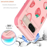For Google Pixel 8A Case: Cute Flowers Floral Design For Girls Women Slim Soft Tpu Bumper Shockproof Silicone Cell Phone Cover 8A 5G (Strawberry)
