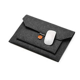 Felt Laptop Sleeve Bag Cover Pouch Case For Microsoft Surface Pro 9 8 X 13'', Surface Pro 7 7+ 6 12.3'', Google Pixel Slate 12.3'', Ipad Pro 12.9, Samsung Chromebook Plus V2 12.2, 12'' Ubook X (Gray)