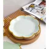 Sage Green Paper Plates & Napkins - 24 Pk for Garden, Tea, Baby Shower, Wedding