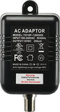 Antronix MRA4-8 Reliable Cable 4-Port TV/Antenna/HDTV/Internet Digital Signal Amplifier/Booster/Splitter with Passive Return, Black Coax Power Cable,