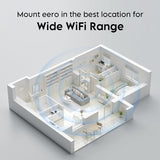Eero 7 Wall Mount Bracket Compatible With Eero Wifi 7 Mesh Router And Extender, Space-Saving Holder For Eero 7 Wifi Extender With Cable Management White (3 Pack)
