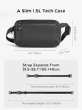 Elements Tech Case Mini - Compact Electronics Organizer, Small Cable Bag For Chargers And Earbuds, Phone Pouch, Travel Accessory Case, Crossbody Sling, Black X-Pac Vx42