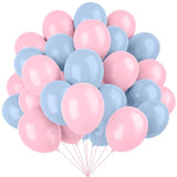 67-Pack Pink & Blue 12" Balloons Gender Reveal Party Decor