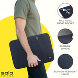 Fully Padded 15.6 Inch Laptop Sleeve W/Scratch Resistant Lining, Lightweight Con