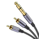 1/4 To Rca Cable, Quarter Inch Trs To Rca Audio Cable 6.35Mm Stereo Jack To Du