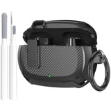 Beats Studio Buds and Studio Buds Plus Protective Case with Lock Clip and Cleaning Kit for Men, Women, Girls, and Kids - Black