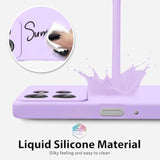 Motorola Moto G Power 2025/ G Power 2026 Case Liquid Silicone, Soft Rubber Gel Skin for Women Men, Purple Lavender Lilac Color, Thin Slim Grip, Matte Finish