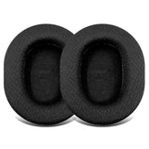 Replacement Ear Cushions For Audio Technica Ath M50X M50Xbt M50Rd M40X M30X M20X Msr7 Sx1 Monitor Headphones,Durable Thick Mesh Fabric Ear Cushions,Added Thickness(Black)