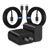 45W Usb C Super Fast Charger,2-Pack Charging For Sam Sung Galaxy S24 Ultra/S24/S24+/S23 Ultra/S23/S23+/S22/S21/S20/Note 10/20,Galaxy Tab With 6Ft Type C Charger