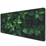 Green Mouse Pad Desktop Mat,Large Gaming Mouse Pad Desk Mat For Keyboard And Mouse,Computer Pad Large Mousepad With Stitched Edge Non-Slip Rubber Base For Office School Home (27.5X11.8 In)