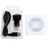 Premium USB 2.0 to RS232 Serial DB9 Adapter - Supports Windows 11,10, 8, 7, Vista, XP, 2000, 98, Linux and Mac - Built with FTDI Chipset