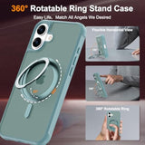 iPhone 16 Case with Stand 6.1" Green