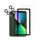 iPhone 13 6.1 Inch Easy Alignment 2 Pack Tempered Glass & Camera Protector