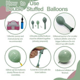 Dusty Green Pink Balloon Arch Double Stuffed Pastel Baby Pink Light Green White Cream Balloon Metallic Gold Latex Balloons For Baby In Bloom Bridal Shower Birthday Wedding Easter Party Decorations