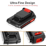2 Packs 3000Mah Replace Battery Compatible For Black And Decker 20V Lithium Battery Lb20 Lbx20, For Black+Decker Lbxr20 Decker Battery For Black & Decker 20 Volt Max Cordless Tools