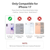 iPhone 17 MagSafe Rugged Phone Case Compatible with iPhone 17 5G Black