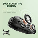 Anker Motion Boom Plus Ip67 Outdoor Speaker With 80W Stereo Sound, Black
