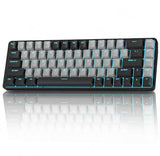 Tmkb T68 60% Wireless Mechanical Gaming Keyboard, Tri-Mode Bt5.0/2.4Ghz/Usb-C With Blue Switch, Rgb Backlight, Anti-Ghosting, Compact 68 Keys, Wired/Wireless, Black/Gray